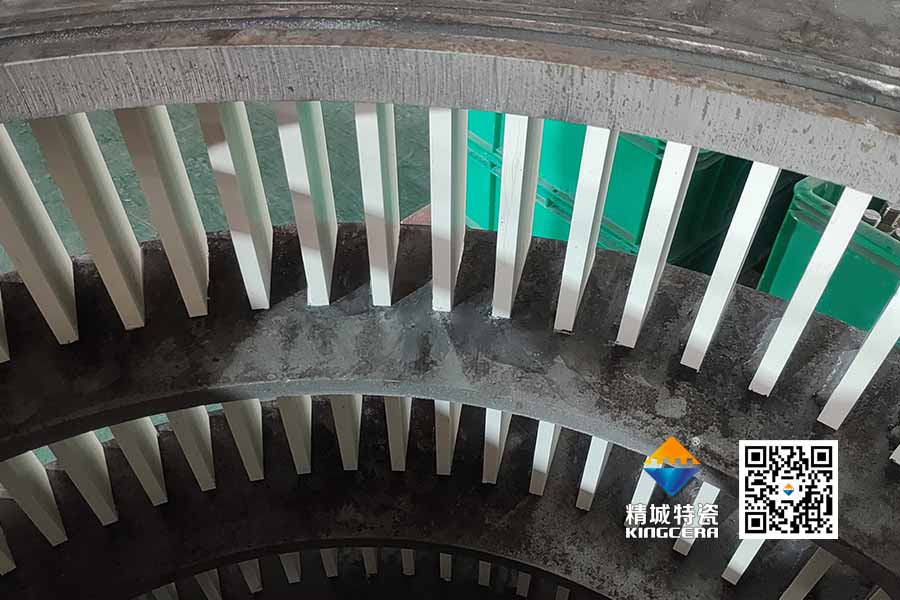 钢铁厂卡槽式锆铝复合陶瓷内衬分级轮